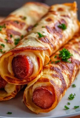 Knusprige Gebackene Hot Dogs in Tortilla Teig – Fix Rezept