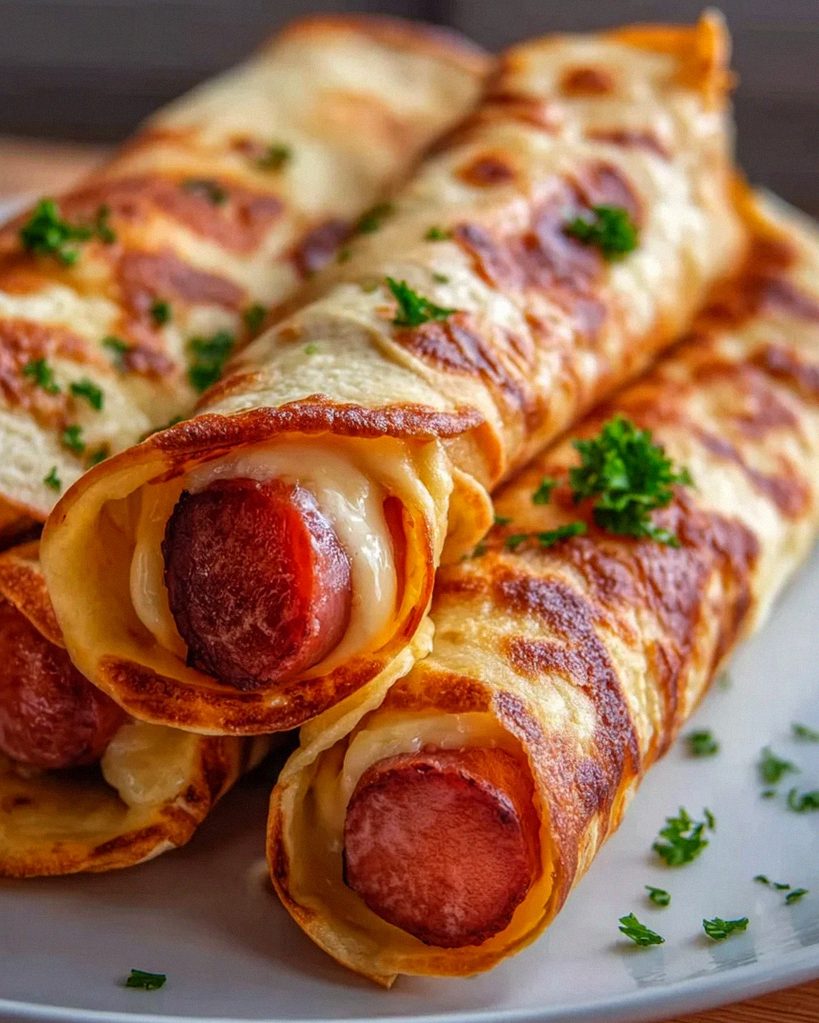 Knusprige Gebackene Hot Dogs in Tortilla Teig – Fix Rezept – Schritt 1
