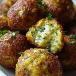 Knusprige Zucchini-Feta-Bällchen aus dem Ofen genießen!