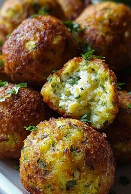 Knusprige Zucchini-Feta-Bällchen aus dem Ofen genießen!