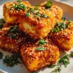 Knuspriger Feta mit Sesam aus der Heißluftfritteuse – Aromatisch!