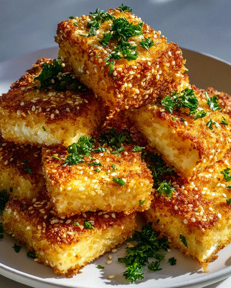 Knuspriger Feta mit Sesam aus der Heißluftfritteuse – Aromatisch! – Schritt 2