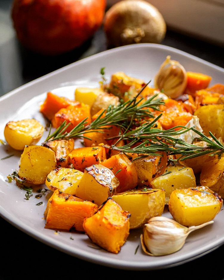 Köstliches Ofengemüse mit Kartoffeln & Kürbis – Einfach & Lecker! – Schritt 1