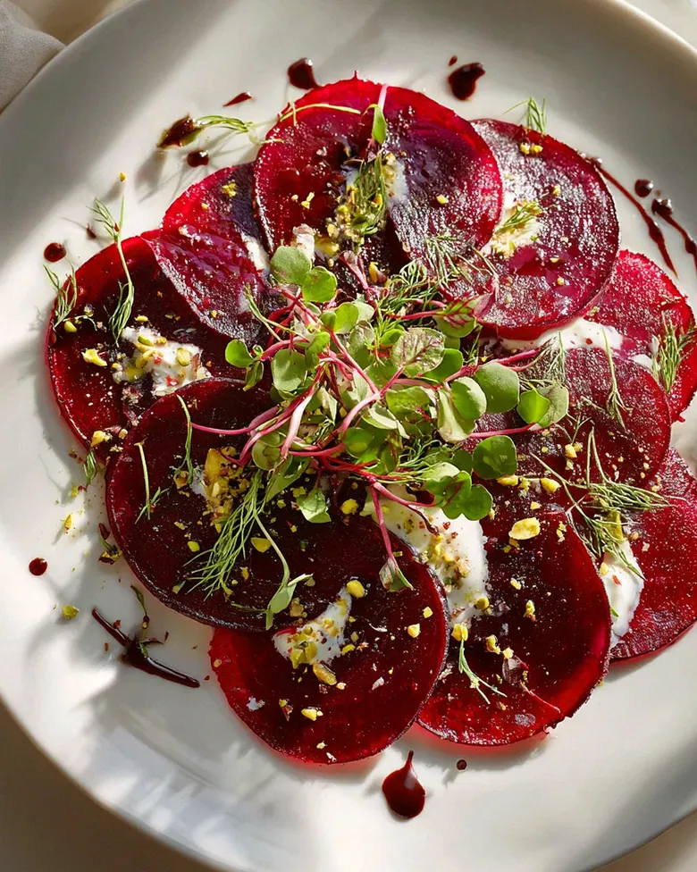 Kreatives Rote Bete Carpaccio – Schritt 1