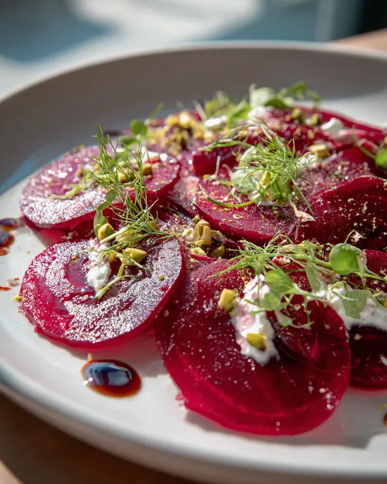 Kreatives Rote Bete Carpaccio – Schritt 2