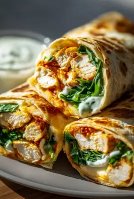 Krosse Air Fryer Chicken Mozzarella Wraps – Einfach Lecker!
