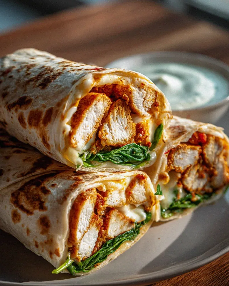 Krosse Air Fryer Chicken Mozzarella Wraps – Einfach Lecker! – Schritt 2