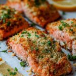 Krosse Ofen Parmesan Krustenlachsfilets – Einfach & Lecker!