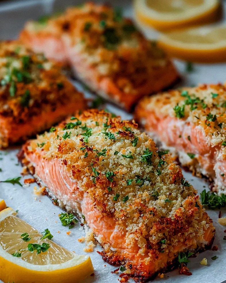 Krosse Ofen Parmesan Krustenlachsfilets – Einfach & Lecker! – Schritt 1