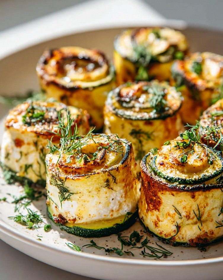 Leckere Low Carb Ofen Feta Röllchen mit Zucchini genießen! – Schritt 1