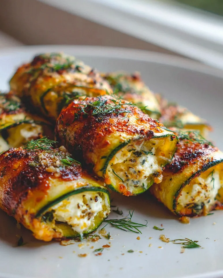 Leckere Low Carb Ofen Feta Röllchen mit Zucchini genießen! – Schritt 2