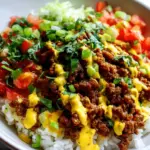 Mafia Topf: Tex Mex Rice Bowls mit würzigem Rindfleisch