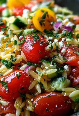 Mediterraner Orzo Salat