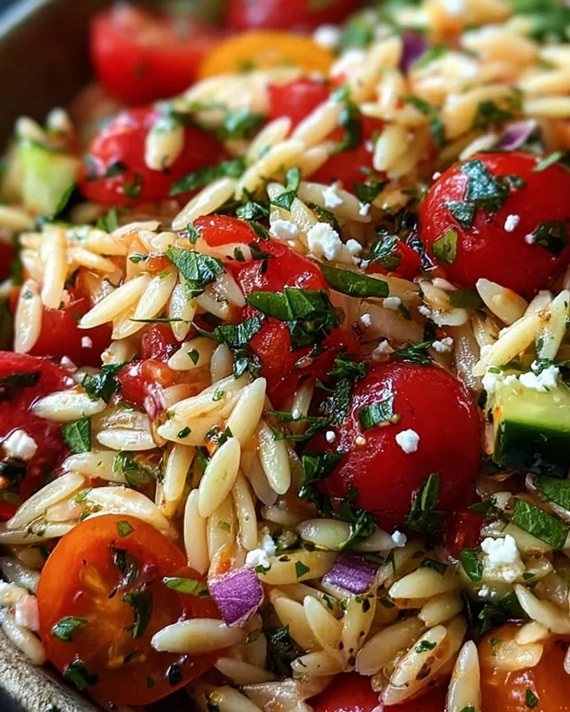 Mediterraner Orzo Salat – Schritt 1