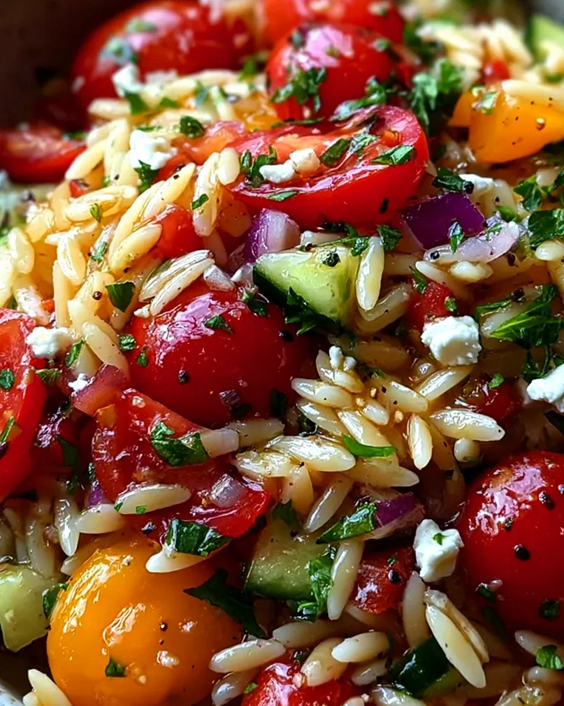 Mediterraner Orzo Salat – Schritt 2
