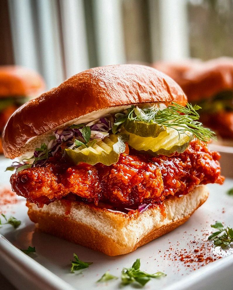 Nashville Hot Chicken Sandwich Rezept – Knusprig & Scharf! – Schritt 1