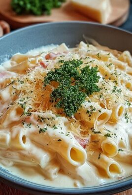Nudeln in Käse Sahne Soße