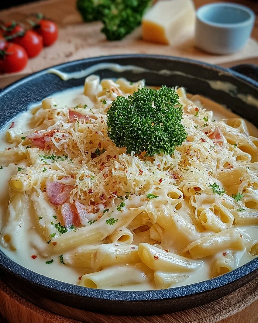 Nudeln in Käse Sahne Soße – Schritt 2