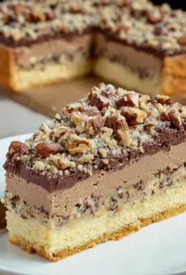 Nusskuchen mit Nougatcreme