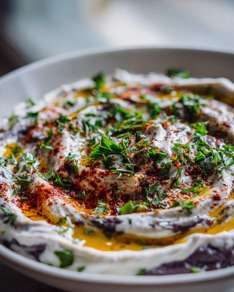 Rauchiger Persischer Auberginen-Knoblauch-Joghurt-Dip – Schritt 2