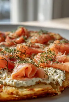 Rauchlachs Kartoffelpizza: Schnell, cremig & unwiderstehlich!
