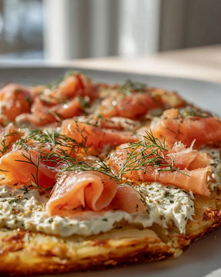 Rauchlachs Kartoffelpizza: Schnell, cremig & unwiderstehlich! – Schritt 1