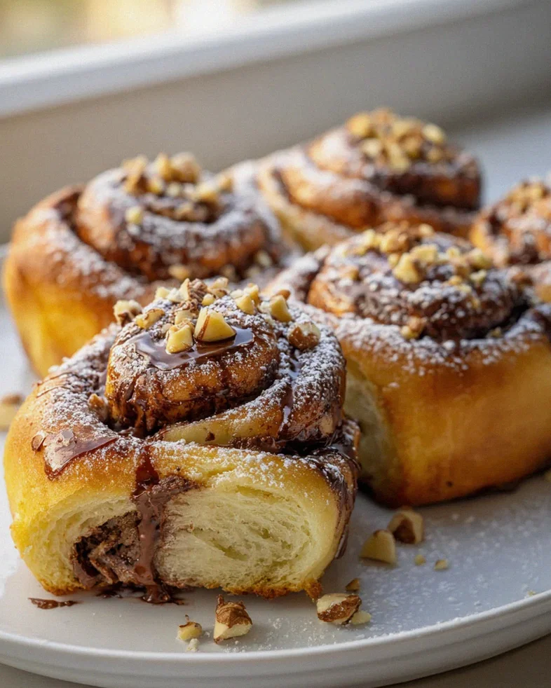 Rezept: Unwiderstehliche Schoko-Haselnuss-Rollen mit Nutella – Schritt 2