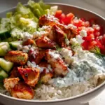 Saftige Mediterrane Hähnchen-Bowl mit Reis – Gesund & Lecker!