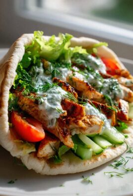 Saftige mediterrane Hähnchen-Pita-Wraps vom Grill!