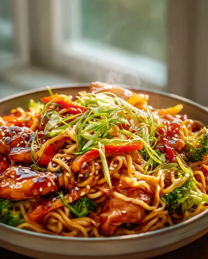 Schnelle aromatische Teriyaki-Hähnchen-Nudeln genießen! – Schritt 1