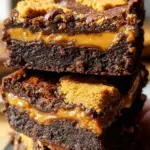 Spekulatius Brownies mit Lotus Biscoff Brotaufstrich