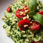 Spinat-Risotto mit frischen Kräutern