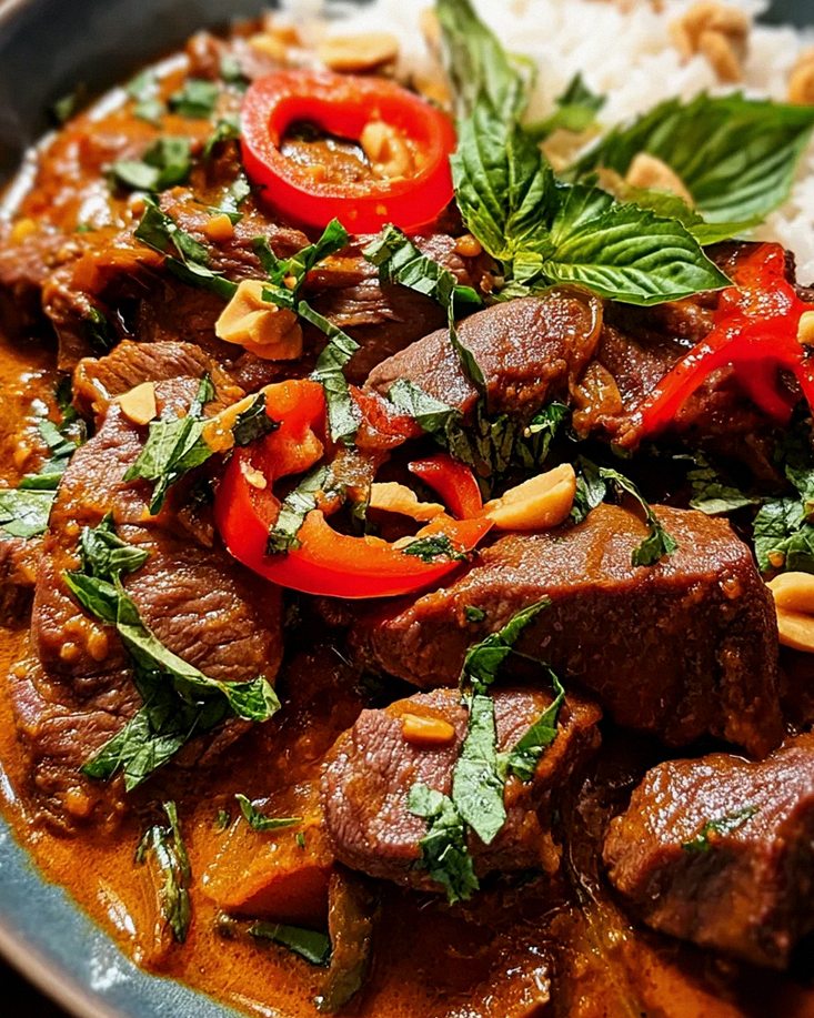 Thailändisches Rindfleisch mit roter Currysoße – Schritt 1