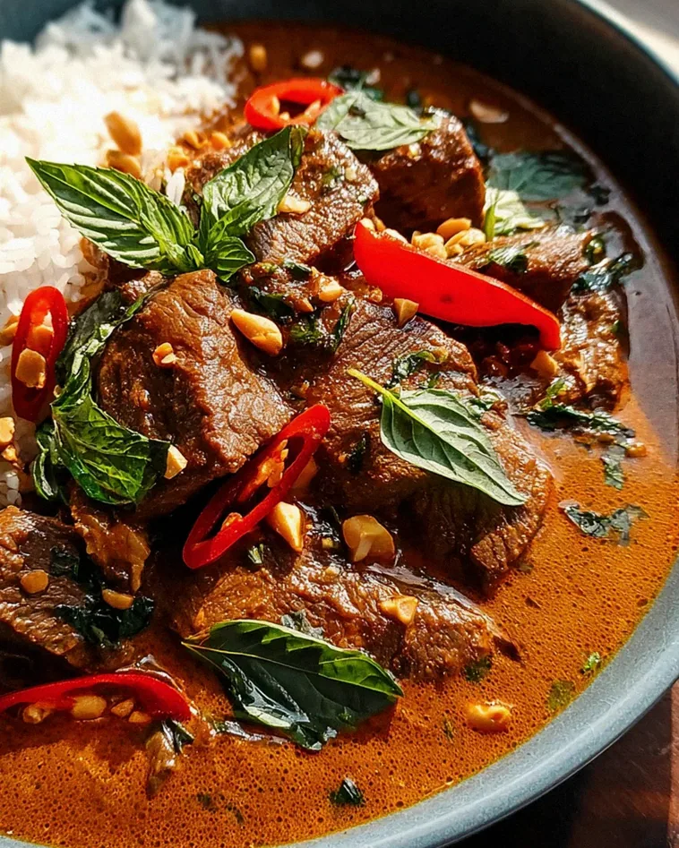 Thailändisches Rindfleisch mit roter Currysoße – Schritt 2