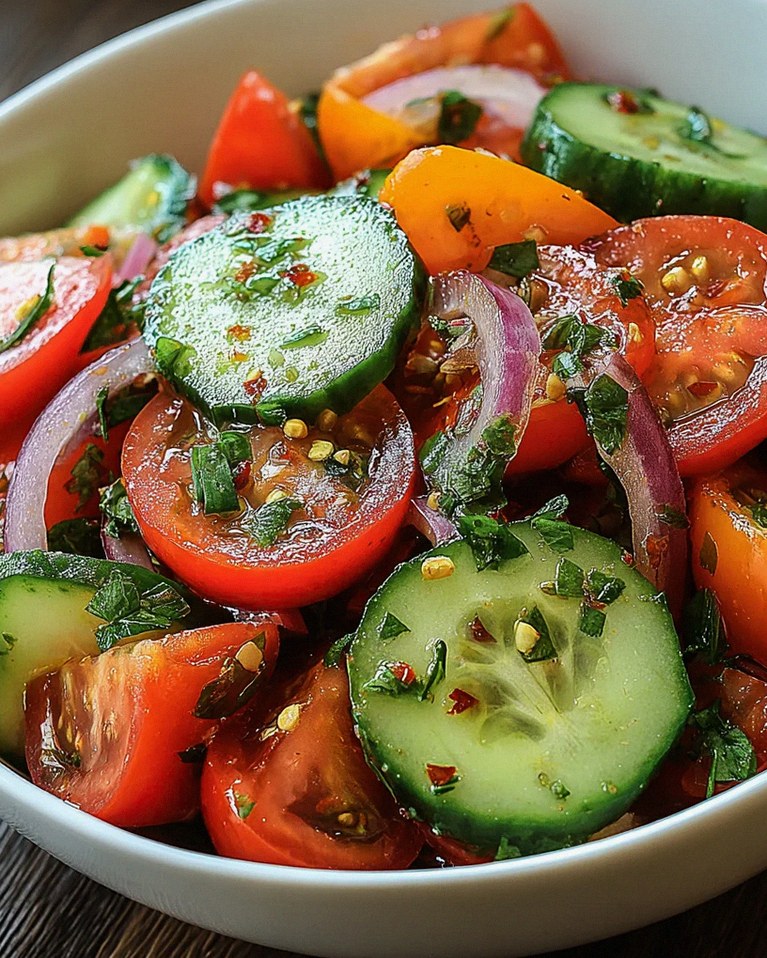 Tomaten-Gurken-Salat – Schritt 2