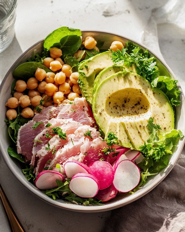 Tuna Salat Bowl mit Avocado und Kichererbsen – Gesund genießen! – Schritt 1