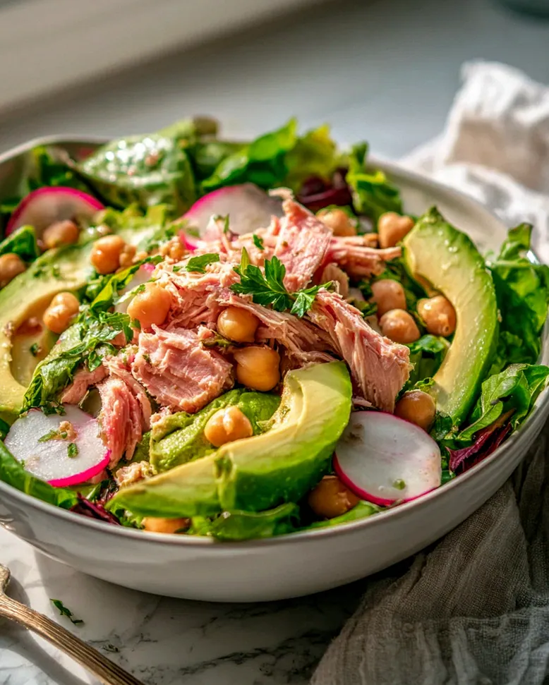 Tuna Salat Bowl mit Avocado und Kichererbsen – Gesund genießen! – Schritt 2