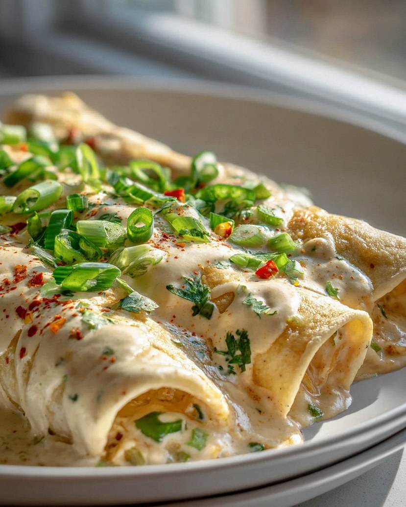 Vegane Jalapeño Popper Enchiladas mit Cashew-Sahne Rezept – Schritt 1