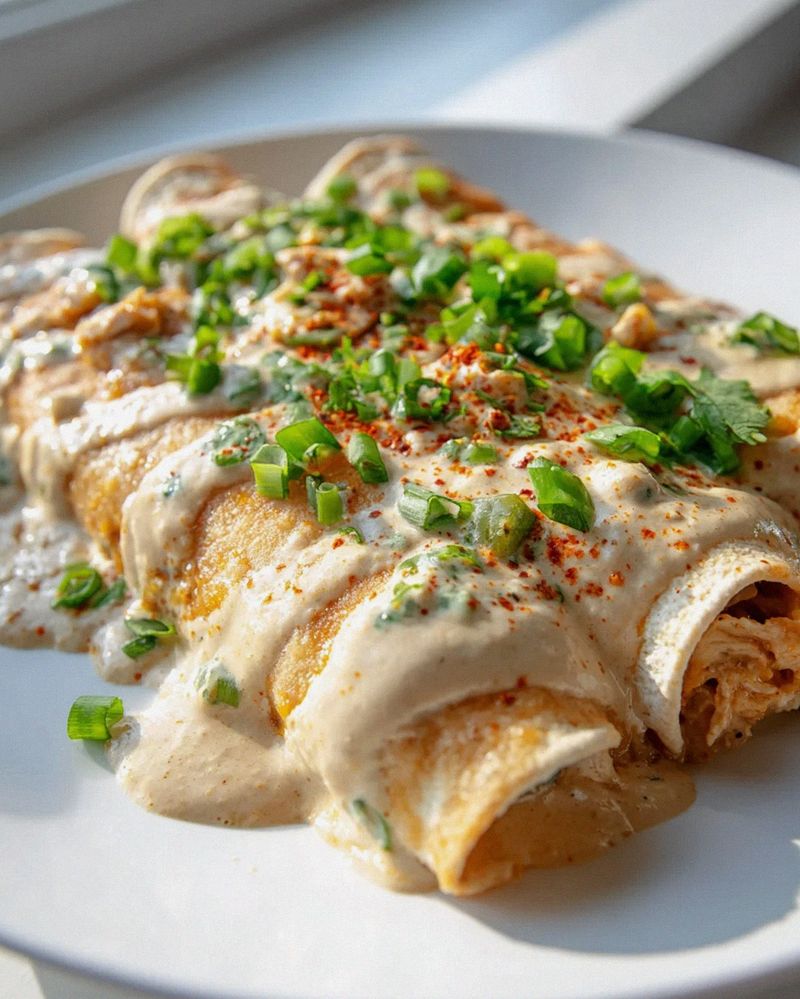 Vegane Jalapeño Popper Enchiladas mit Cashew-Sahne Rezept – Schritt 2