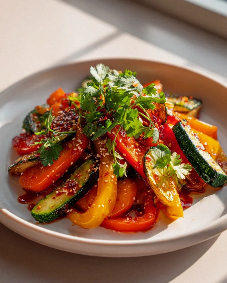 Zartes Ofengemüse mit Chili-Sesam-Knusper – Schritt 1