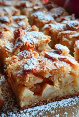 Zimt Apfel Blondies mit Mandelkruste