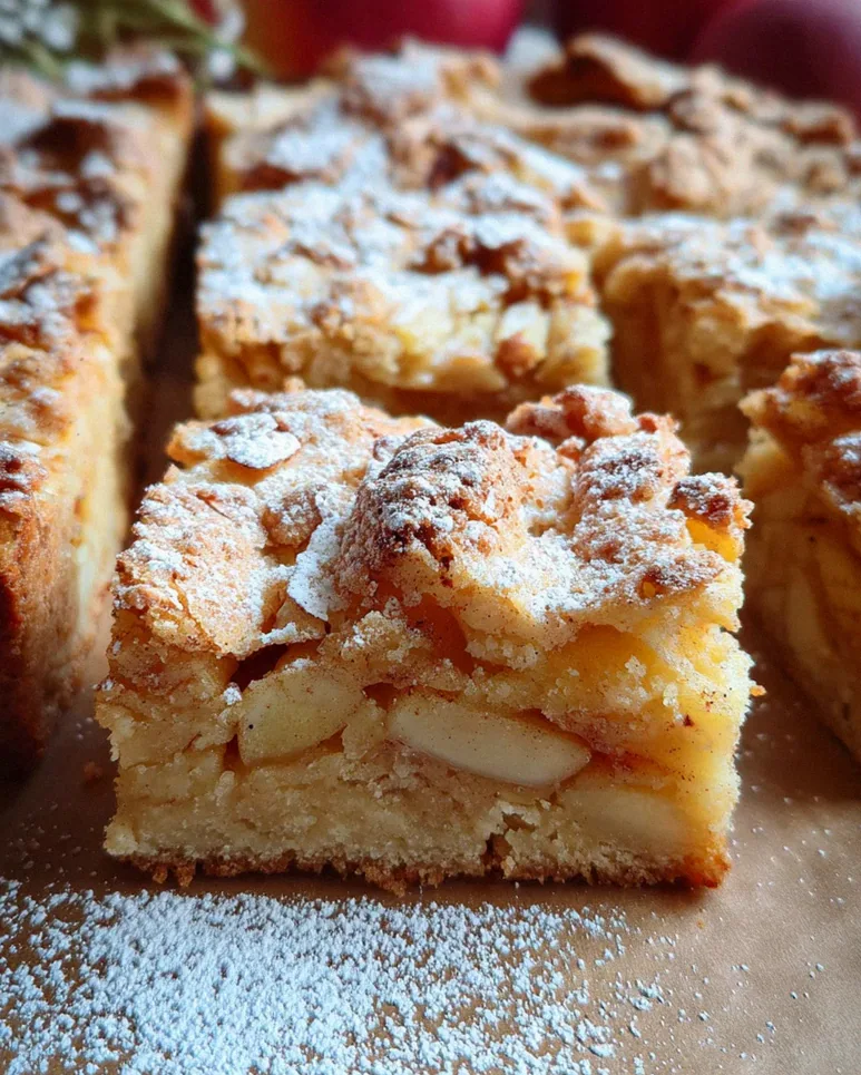 Zimt Apfel Blondies mit Mandelkruste – Schritt 2