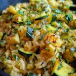 Zucchini-Reis-Pfanne