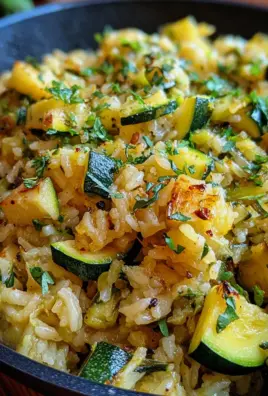 Zucchini-Reis-Pfanne