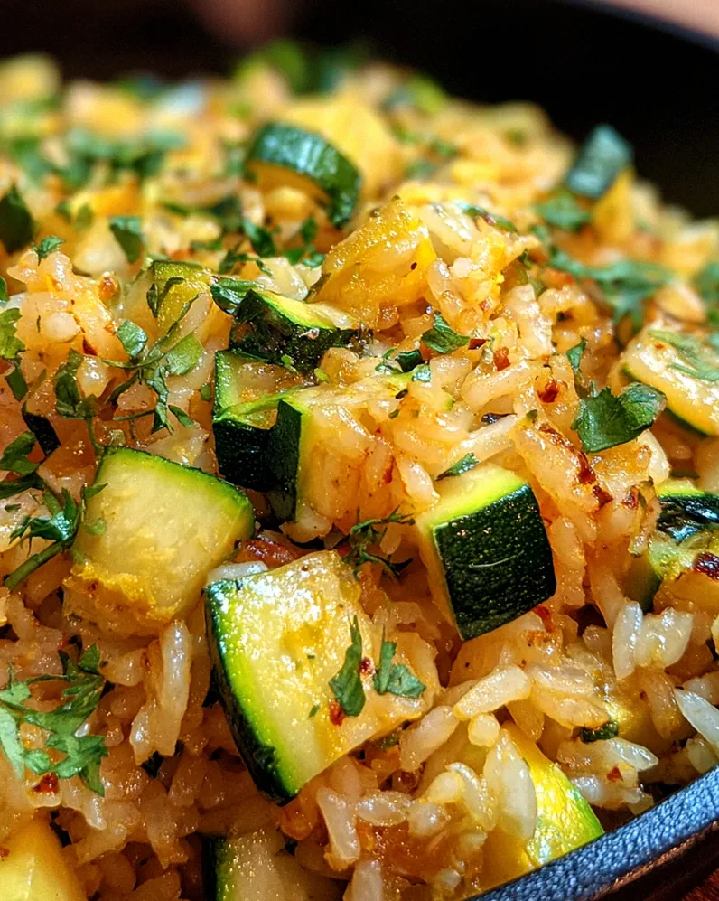 Zucchini-Reis-Pfanne – Schritt 1